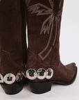 Palm Star Western Dark Chocolate Boots